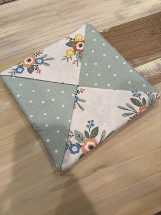 Hot Pad 8x8  - Green Polka Dots
