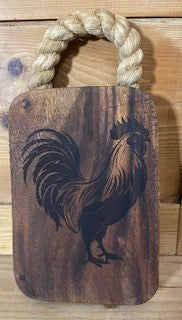 Rooster Wall Décor Wood Block RCD