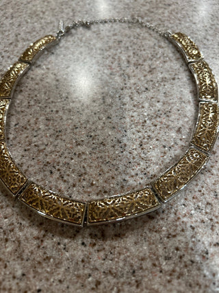 WHBM gold tone choker