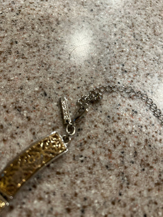WHBM gold tone choker