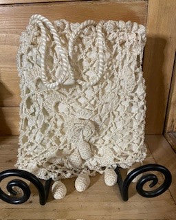 Vtg Victorian Style Crochet Reticule RCD
