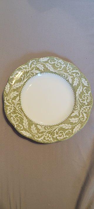 JMD- Meakin English Ironstone "Renaissance" Green Small Plate 6.5" Round- RSV|143752