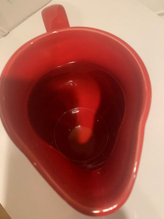 DOT red/white polka dot 5 1/2” pitcher MTS|131066