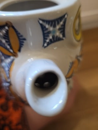 RF Royal Hand Painted Owl Teapot