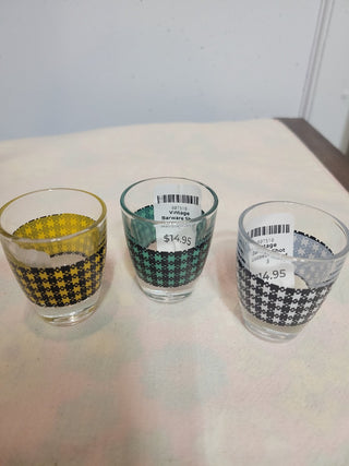 Vintage Barware Shot Glasses - Set of 3|53978