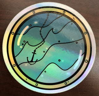 Holographic Waves Sticker RSV