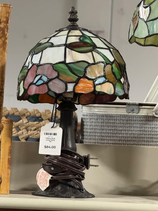 Tiffany Style Lamp Floral ~13” MTS