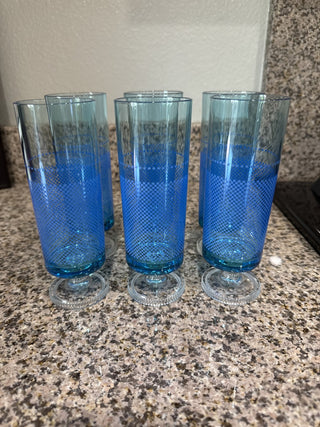 AJ - Vintage Blue Stemware Set of 6 MTS|63508