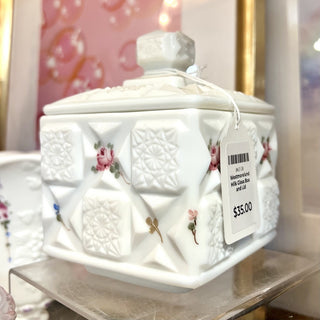Westmoreland Milk Glass Box and Lid|103519