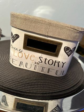 Basket Storage Box w/Lid LOVE MTS|118517