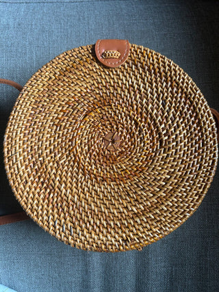 Round Rattan Purse    MTS