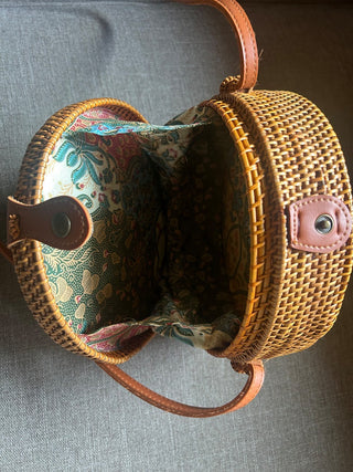 Round Rattan Purse    MTS