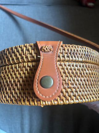 Round Rattan Purse    MTS