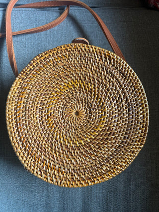 Round Rattan Purse    MTS