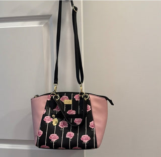 Betsey Johnson Pink  Floral Roses Shoulder Bag_RSV|120272