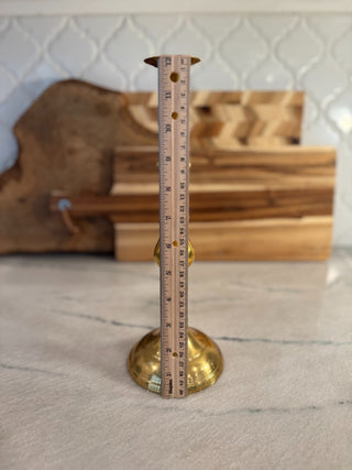 12" Brass taper candlestick Baldwin|107141