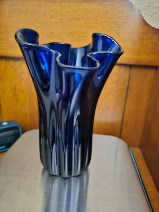 Hand Blown Cobalt Vase|76557