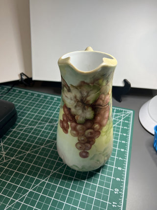 Ceramic Grape Pitcher signed Eva|53406