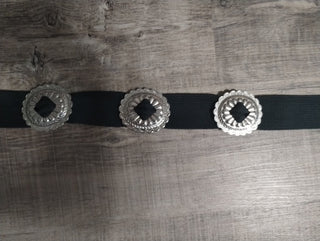 Western Black Concho Belt|60986