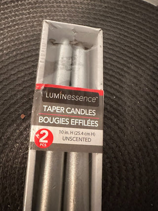Candles silver wax|58623