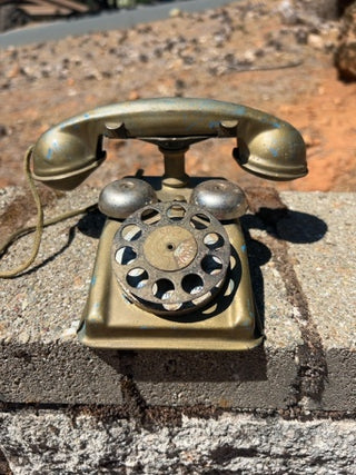 Vintage Tin Toy Speedphone Telephone