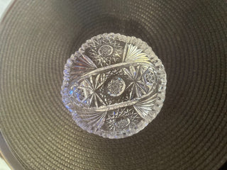 Cut Glass Fruit Bowl American Brilliant Antique MTS|92406