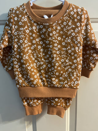 Mahogany Floral 2 Pc Fall Outfit sz 70 (3-9 mos) - RSV|107029
