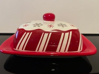 #2352 Christmas Covered Butter Dish RSV|110477