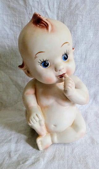 MW Vintage Porcelain Kewpie Coin Bank MTS