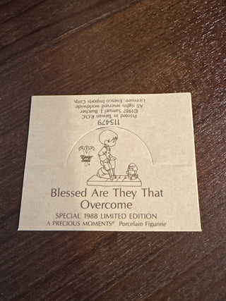 Precious Moments "Blessed Are They That Overcome". #SM.