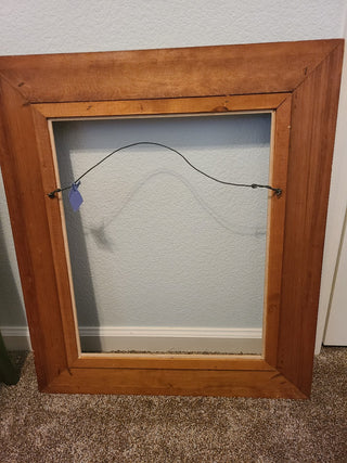 SALE! Mid-Century Gold Tone Carved Wood Wall Frame RCD|79425