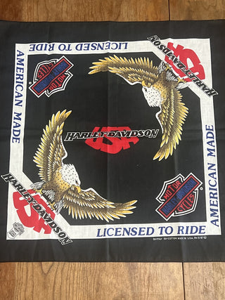 Vintage Harley Davidson license to ride handkerchief Vintage Harley Davidson license to ride handkerchief|104979