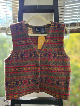 Vtg 90s Liz Sport Sweater Vest - Size S MTS|119446