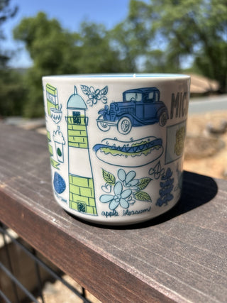 12F Starbucks Been There Series MICHIGAN Coffee Mug 14oz Cup 2019 Great Lakes MTS|67975