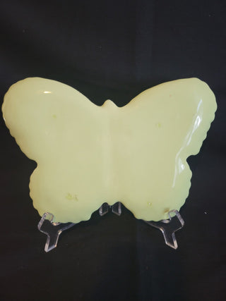 Green Butterfly Shaped Porcelain 10" Plate RCD