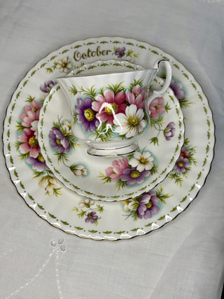 Royal Albert October Cosmos Trio (set of 3) RSV