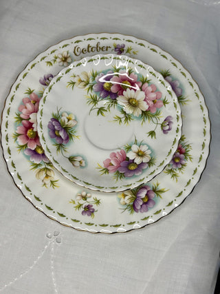 Royal Albert October Cosmos Trio (set of 3) RSV