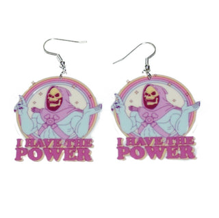 He-man Skeletor pastel earrings|70554