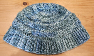 Knitted beanie, bucket shape, green variants, RSV|104610