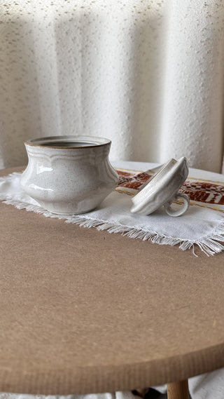 Baroque Stoneware Sugar Bowl (LZD - RSV)|63955