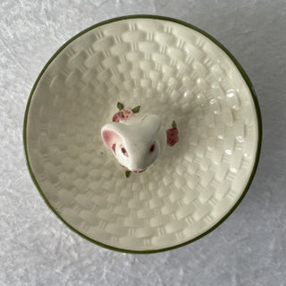 ceramic bunny dish RSV