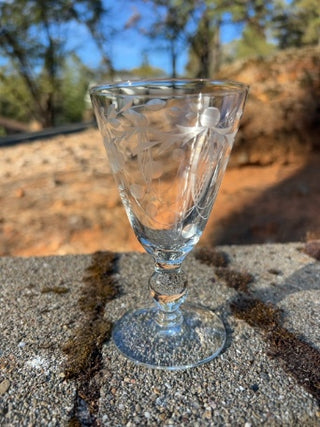 BB ONE Vintage Crystal Juice Glass 5”