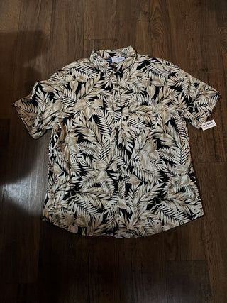Men's XL (NEW) Old Navy Hawaiian Tropical Leaf Print Shirt RCD
