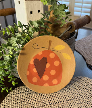 Pumpkin Heart Plate 6” RSV|127463