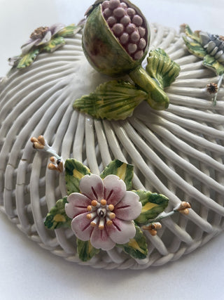 Vintage Acer Gubbio Italy Floral Trinket-RSV