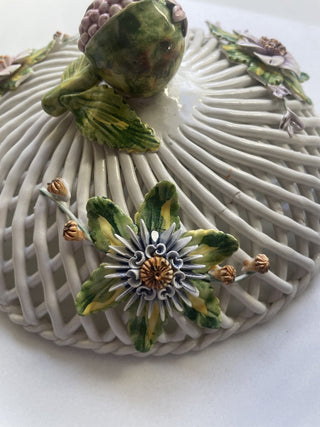 Vintage Acer Gubbio Italy Floral Trinket-RSV