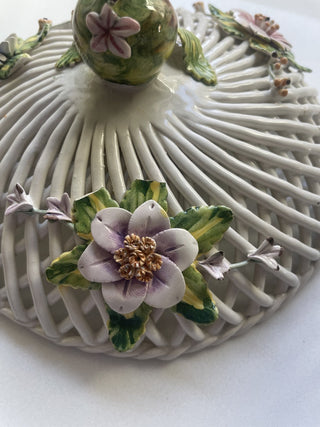 Vintage Acer Gubbio Italy Floral Trinket-RSV