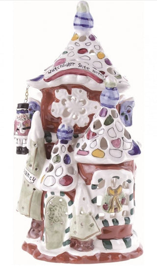 Nutcracker Suite Hotel Blue Sky Clayworks Heather Goldminc tealight holder 2009 #63 VV MTS|130537