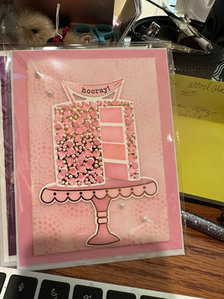 Birthday Card - "Hooray" GF242 RCD|73809