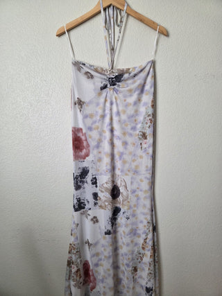 Fashion Nova mutli floral pattern mesh halter dress - NWT RSV